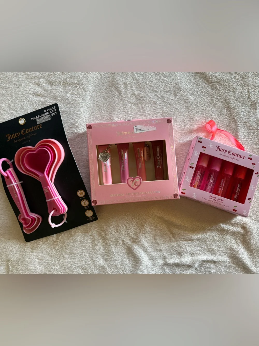 JUICY COUTURE LIP TINT 🍒 W CHARMS FRUIT JUICE LIP STAIN W Measuring Cups